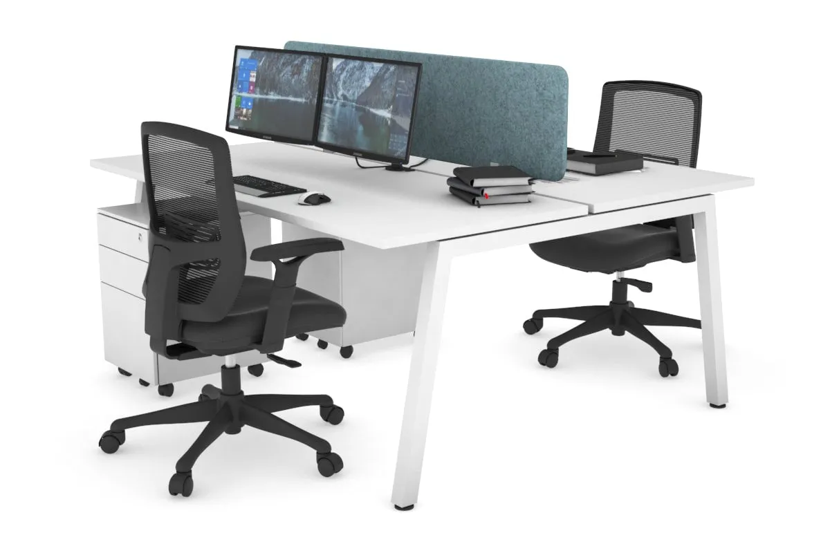 Quadro 2 Person Office Workstation [1800L x 700W]