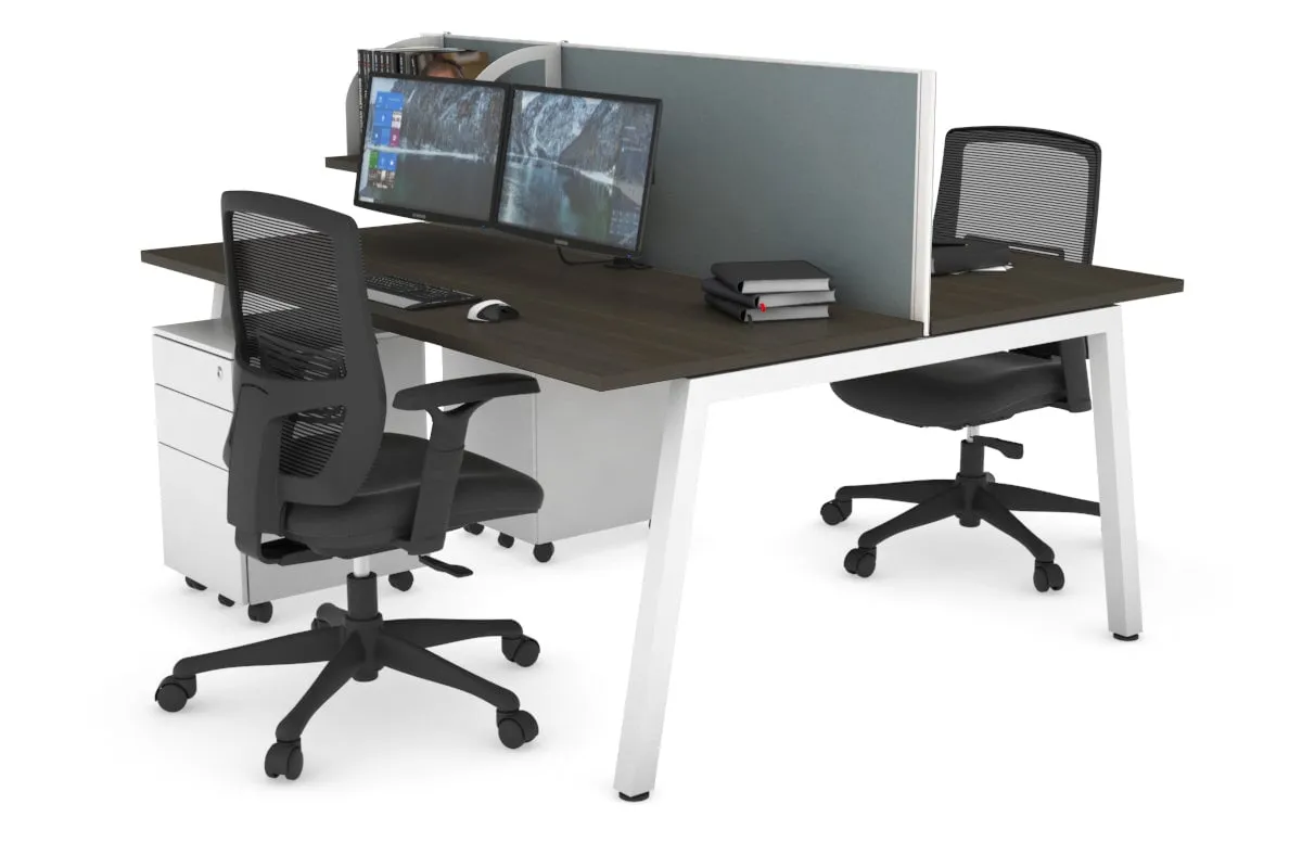 Quadro 2 Person Office Workstation [1800L x 700W]