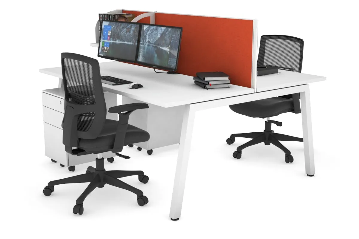 Quadro 2 Person Office Workstation [1800L x 700W]