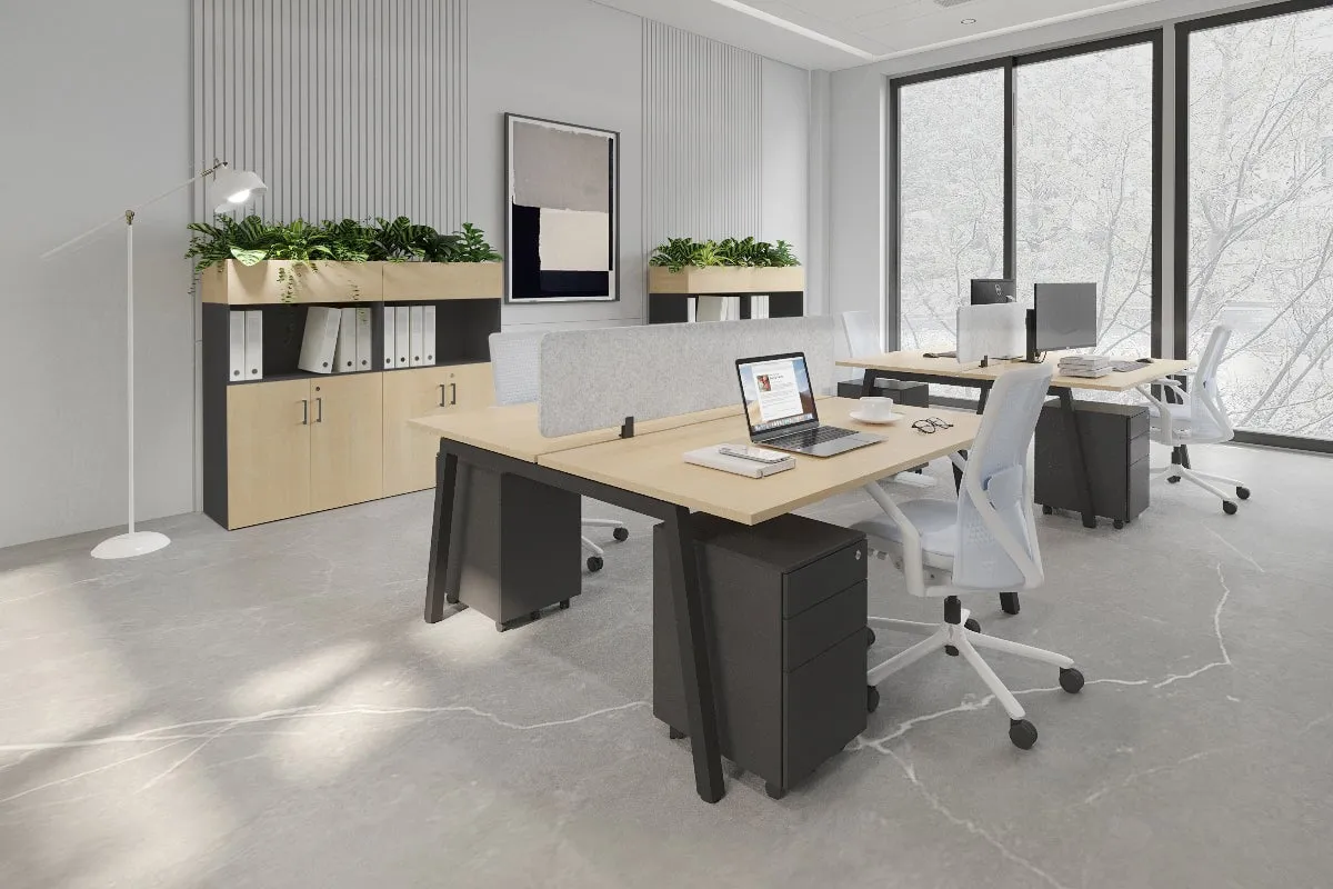 Quadro 2 Person Office Workstation [1800L x 700W]