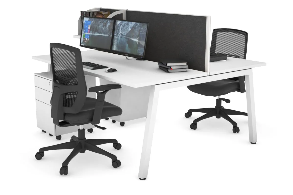 Quadro 2 Person Office Workstation [1800L x 700W]