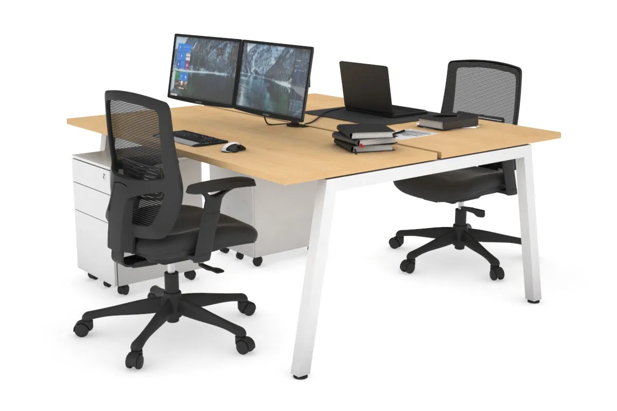 Quadro 2 Person Office Workstation [1800L x 700W]