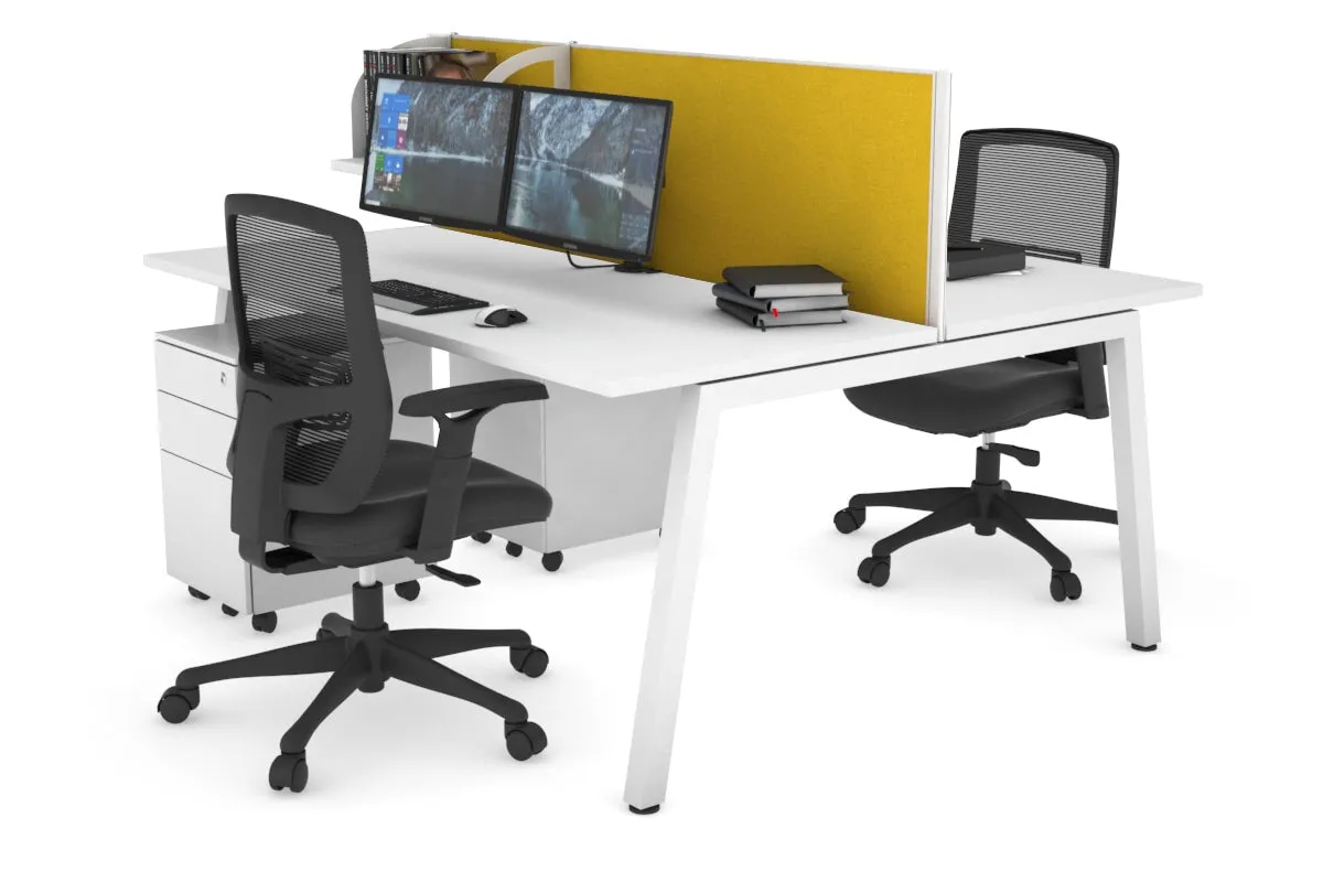 Quadro 2 Person Office Workstation [1800L x 700W]