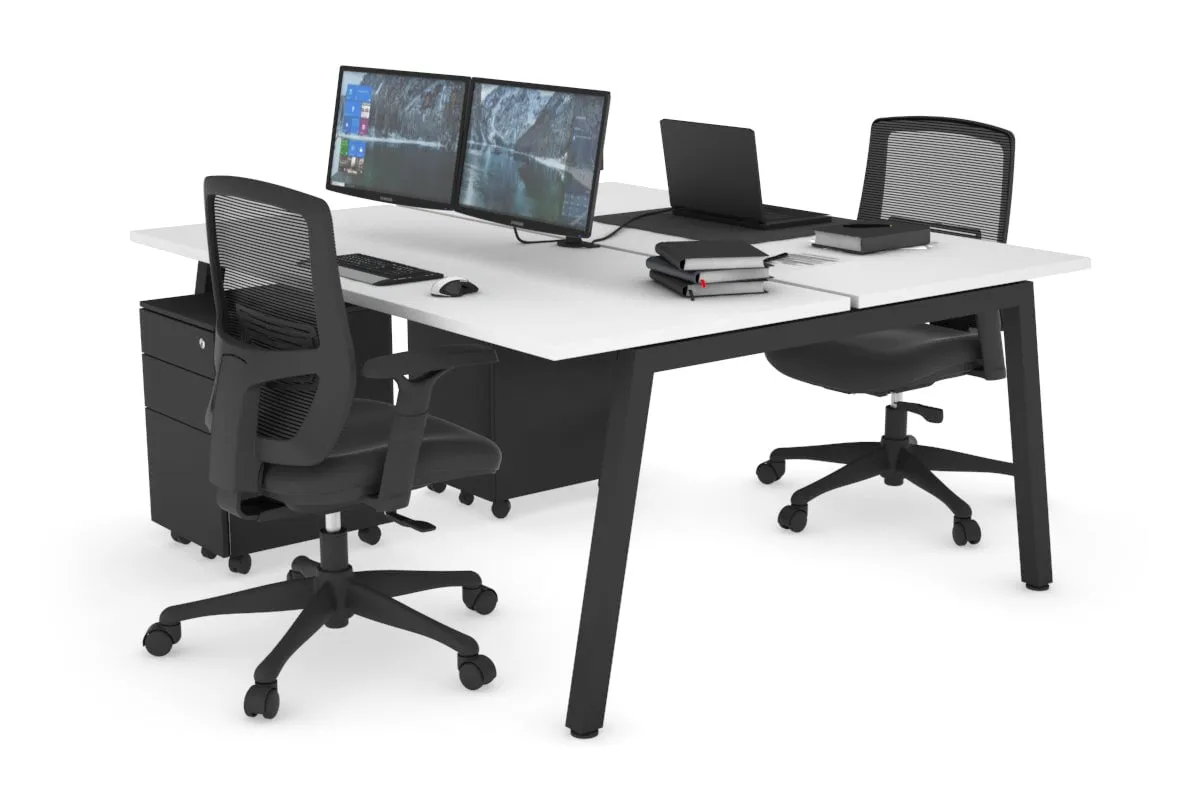 Quadro 2 Person Office Workstation [1800L x 700W]