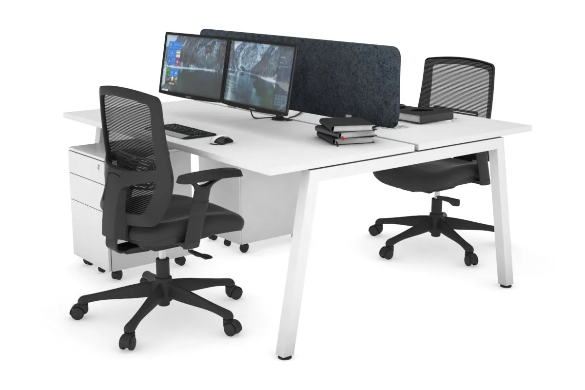 Quadro 2 Person Office Workstation [1800L x 700W]