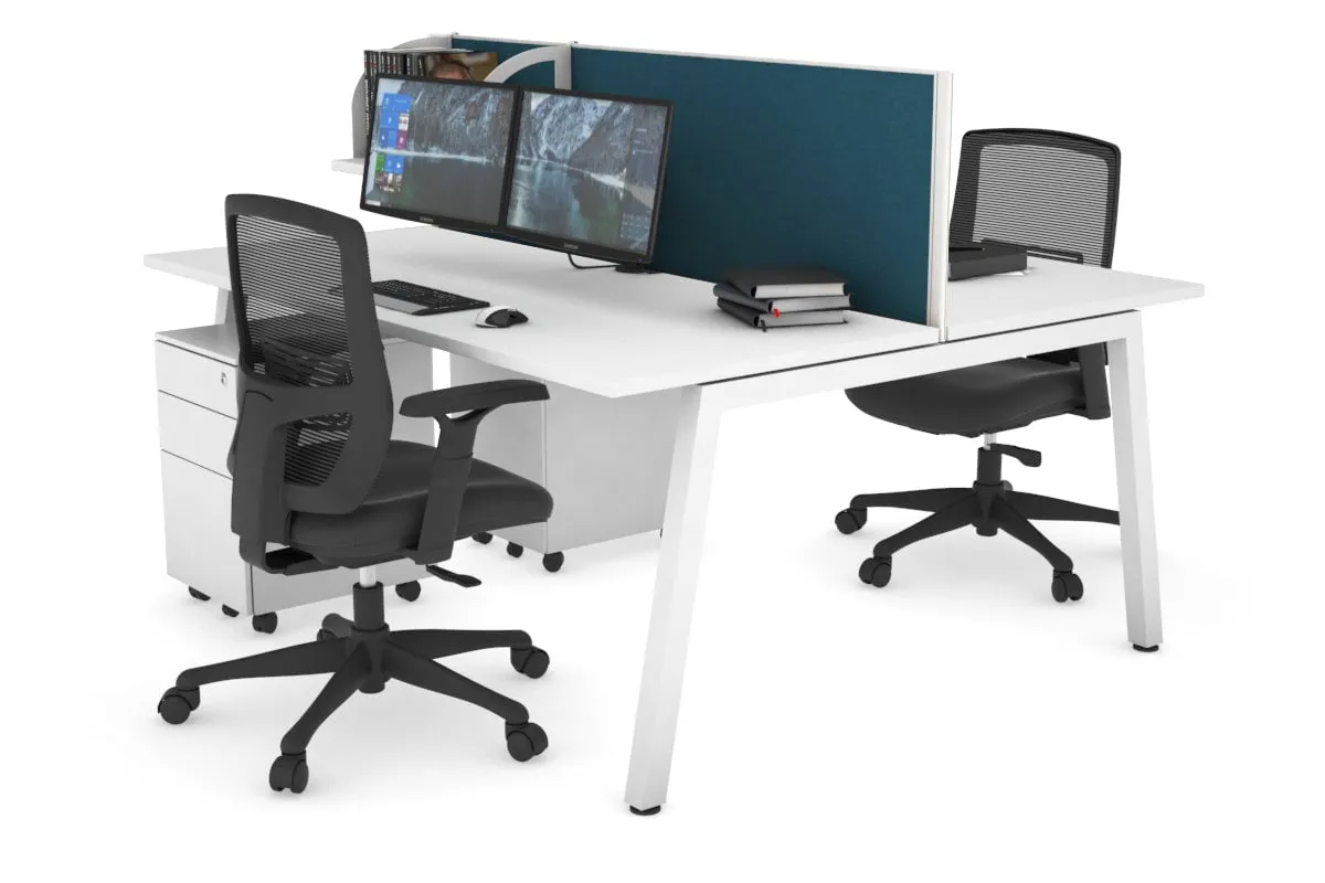 Quadro 2 Person Office Workstation [1800L x 700W]