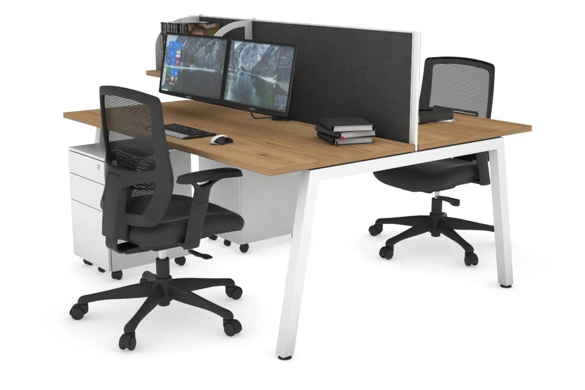 Quadro 2 Person Office Workstation [1800L x 700W]