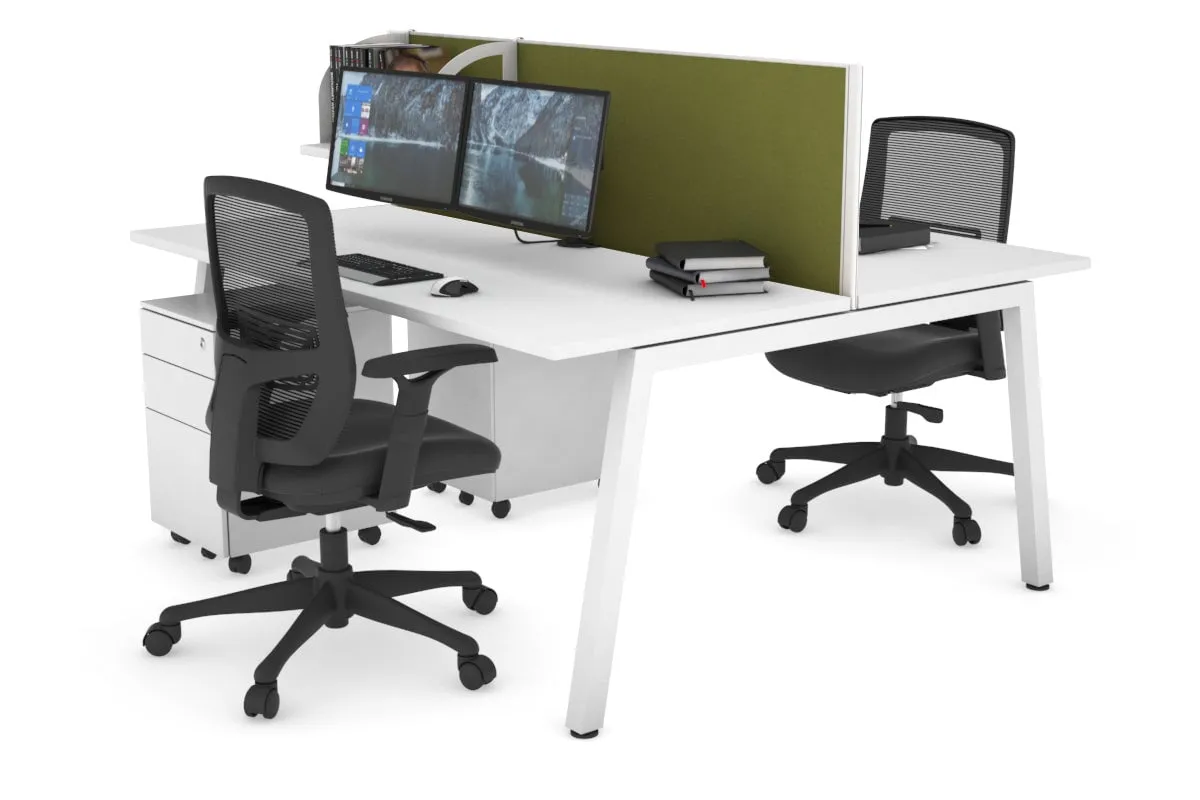 Quadro 2 Person Office Workstation [1800L x 700W]