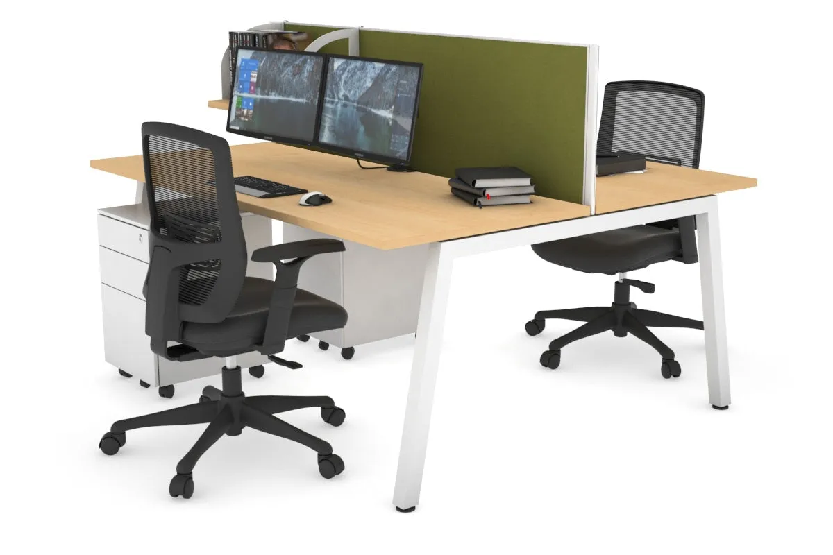 Quadro 2 Person Office Workstation [1800L x 700W]