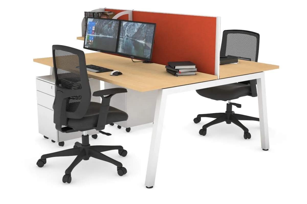 Quadro 2 Person Office Workstation [1800L x 700W]