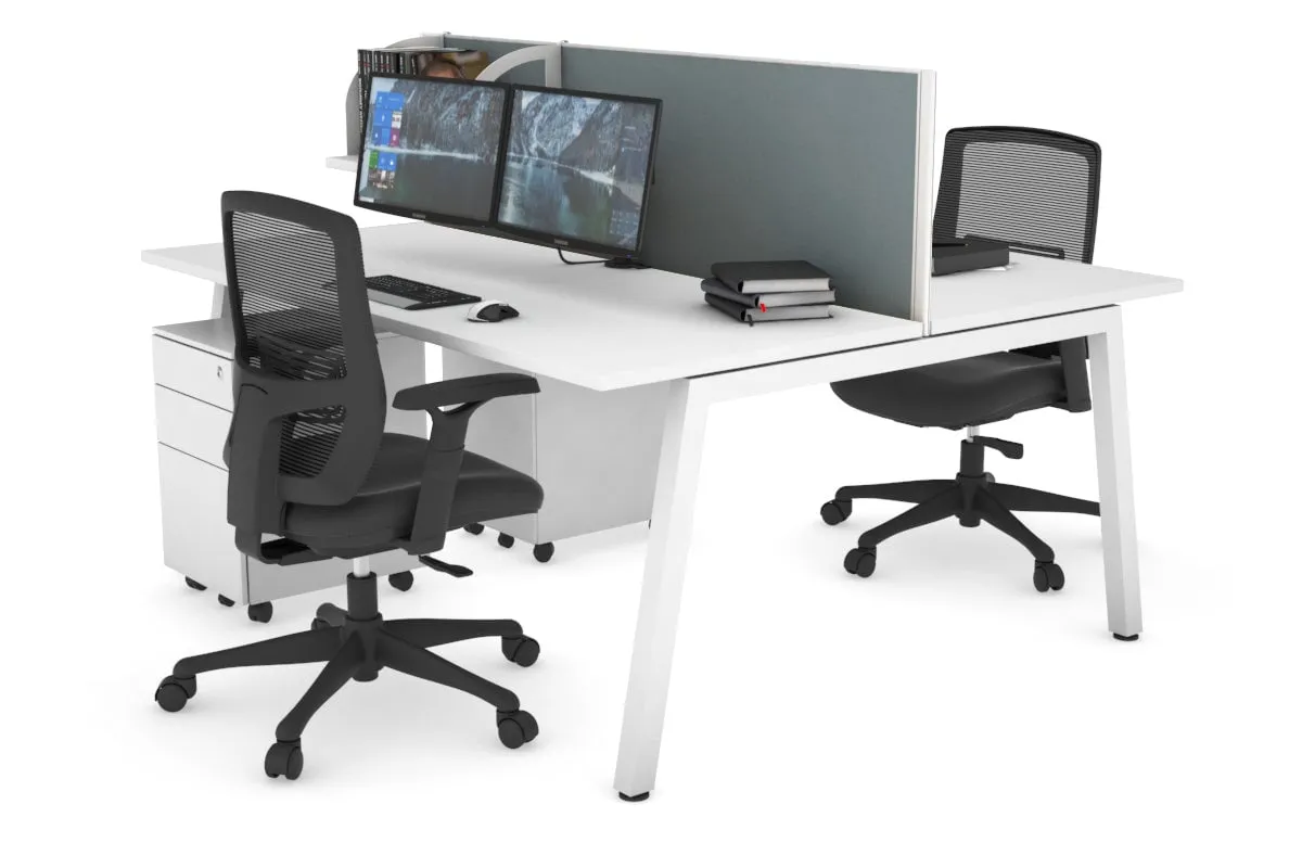 Quadro 2 Person Office Workstation [1800L x 700W]