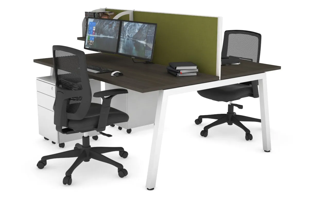 Quadro 2 Person Office Workstation [1800L x 700W]