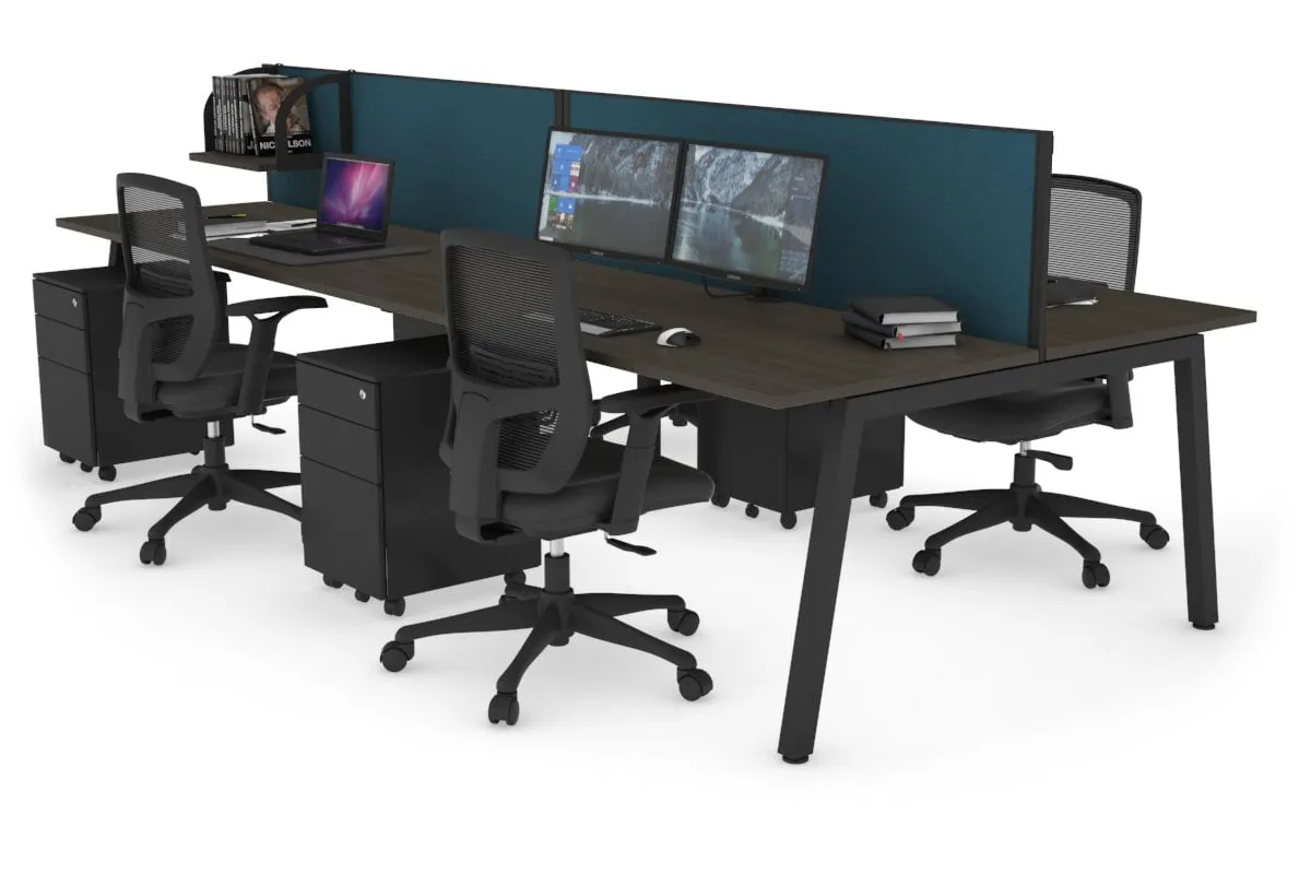 Quadro 4 Person Office Workstation [1200L x 700W]