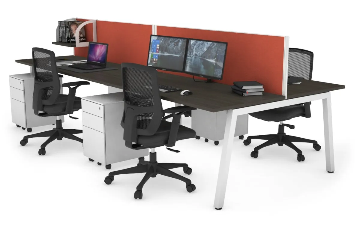 Quadro 4 Person Office Workstation [1200L x 700W]