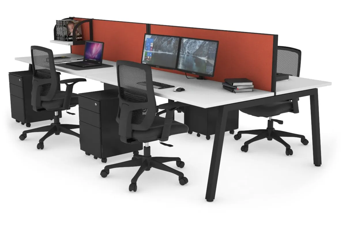 Quadro 4 Person Office Workstation [1200L x 700W]