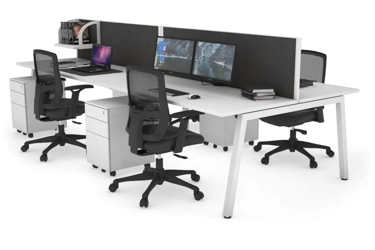 Quadro 4 Person Office Workstation [1200L x 700W]