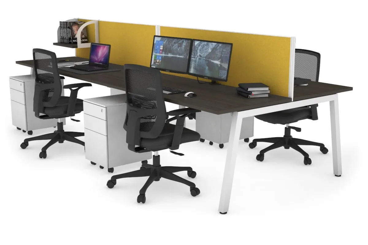 Quadro 4 Person Office Workstation [1200L x 700W]