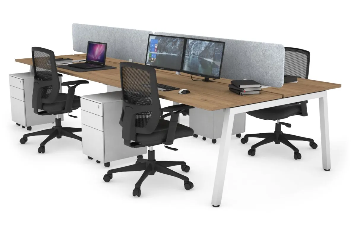 Quadro 4 Person Office Workstation [1200L x 700W]