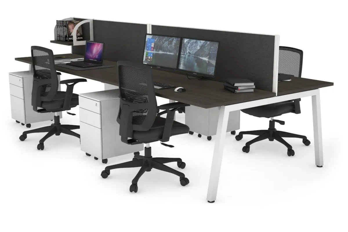 Quadro 4 Person Office Workstation [1200L x 700W]