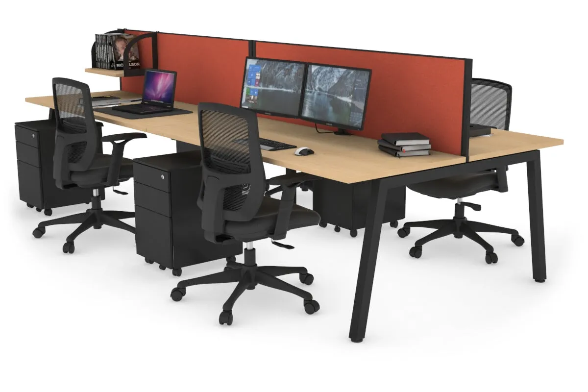 Quadro 4 Person Office Workstation [1200L x 700W]
