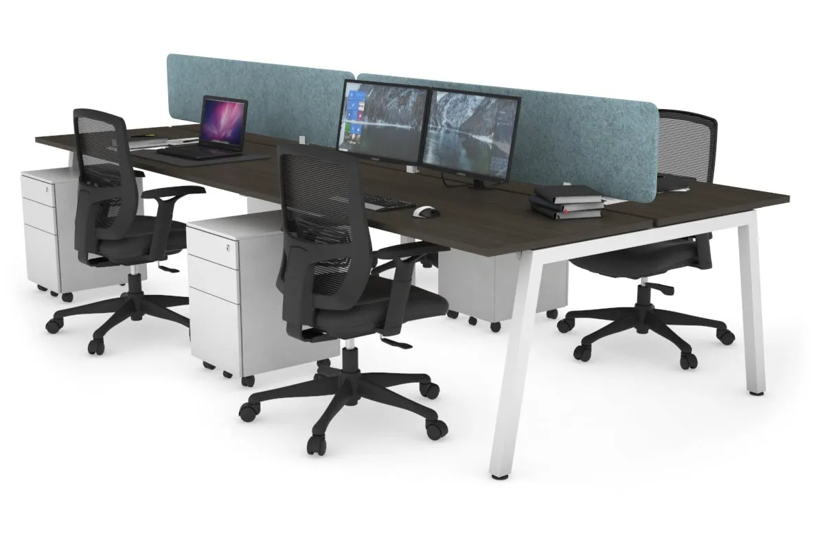 Quadro 4 Person Office Workstation [1200L x 700W]