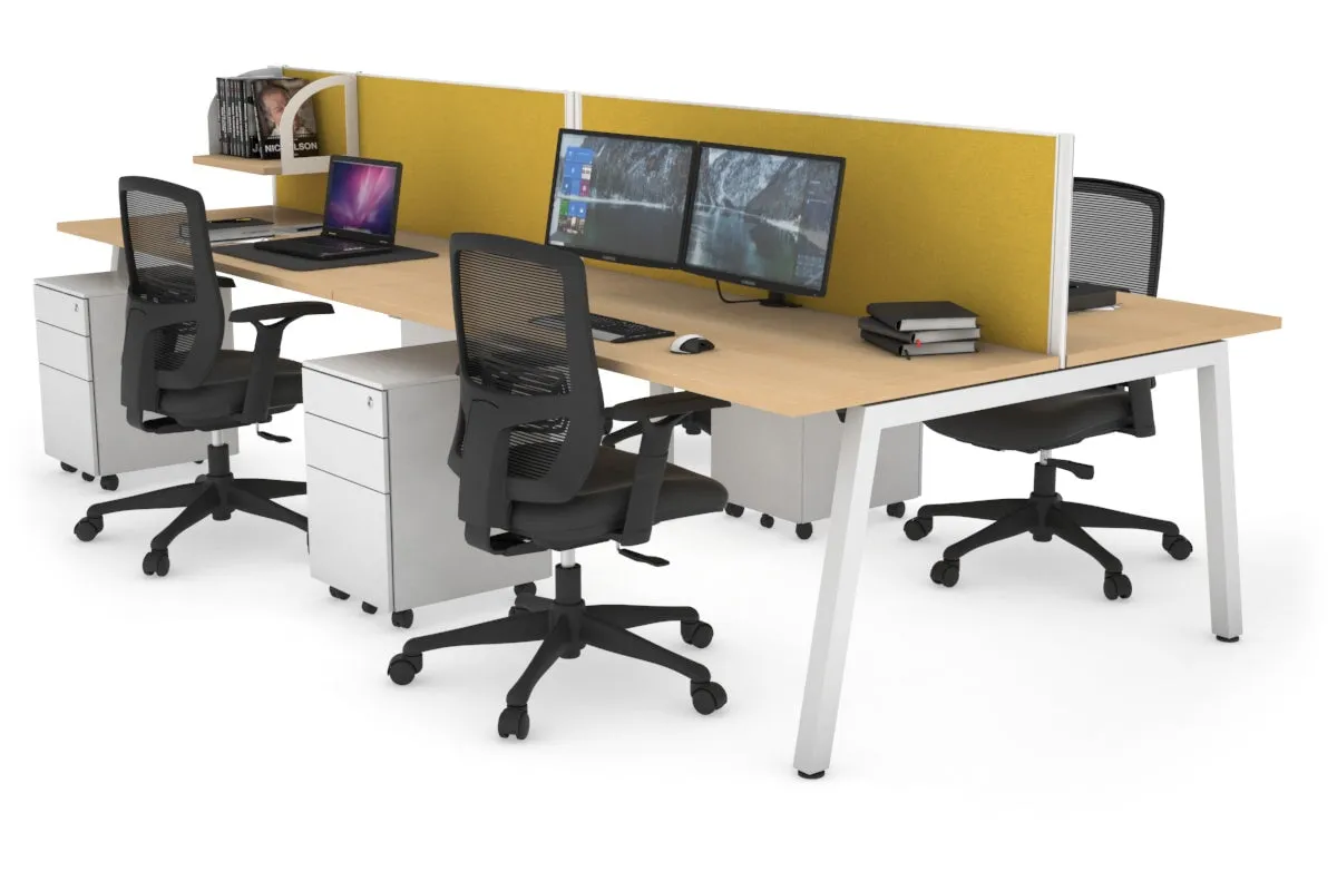Quadro 4 Person Office Workstation [1200L x 700W]