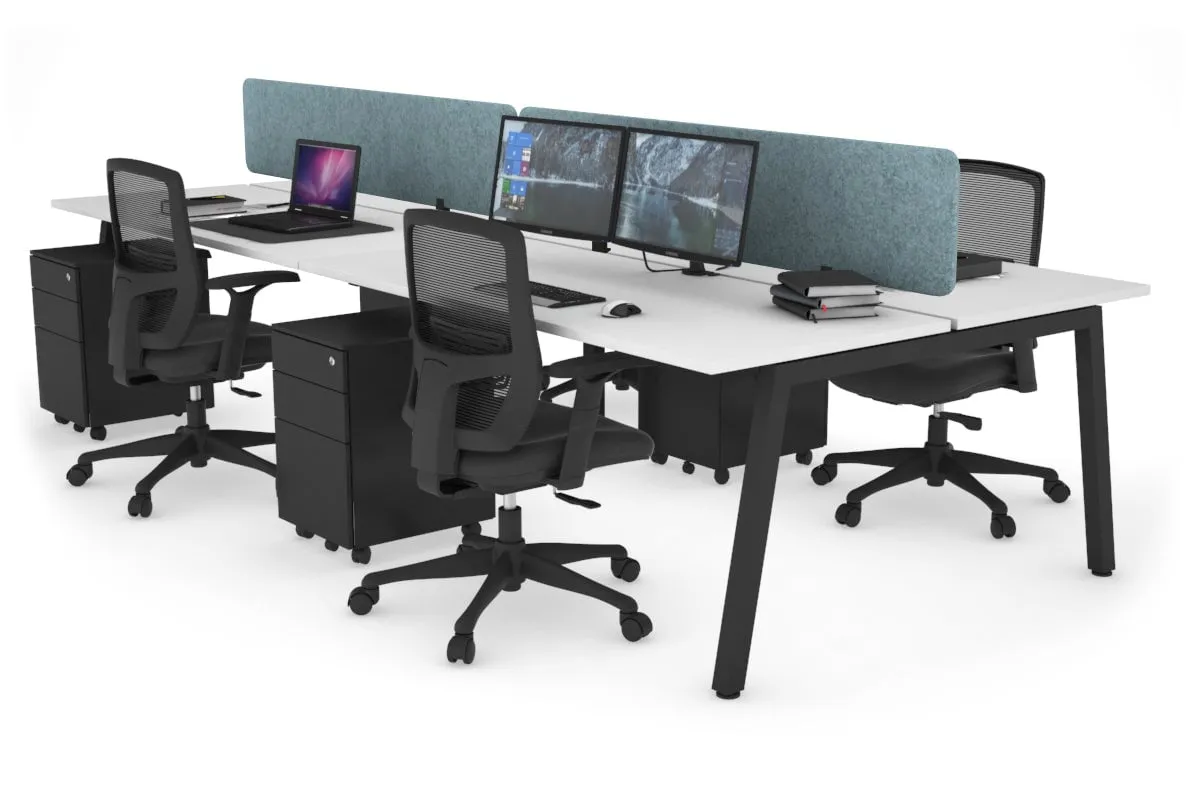 Quadro 4 Person Office Workstation [1200L x 700W]