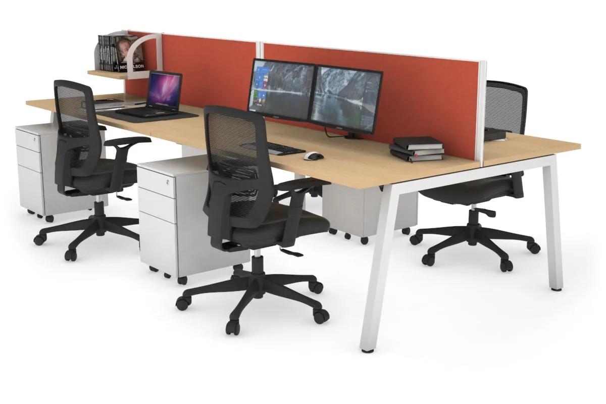 Quadro 4 Person Office Workstation [1200L x 700W]