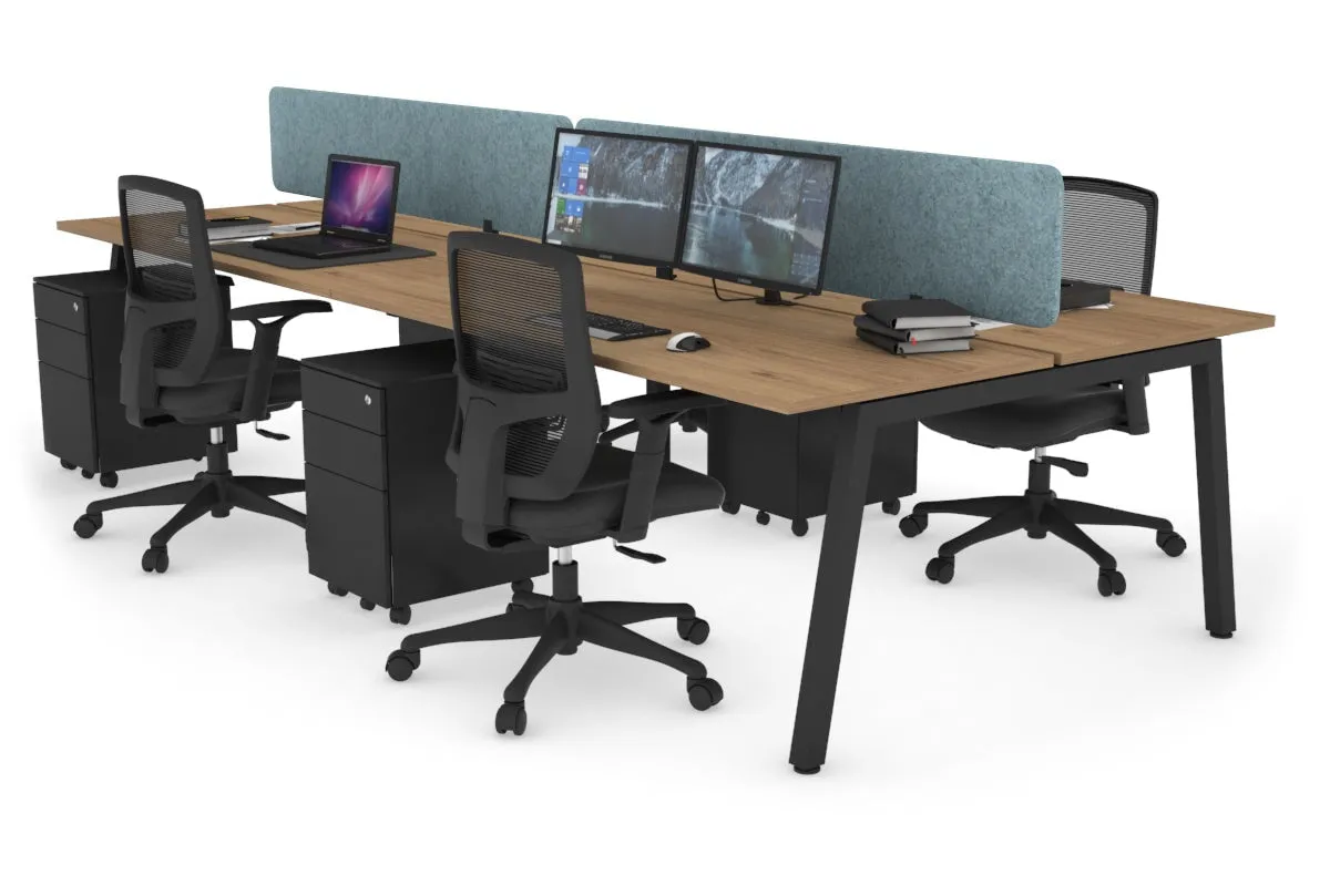 Quadro 4 Person Office Workstation [1200L x 700W]