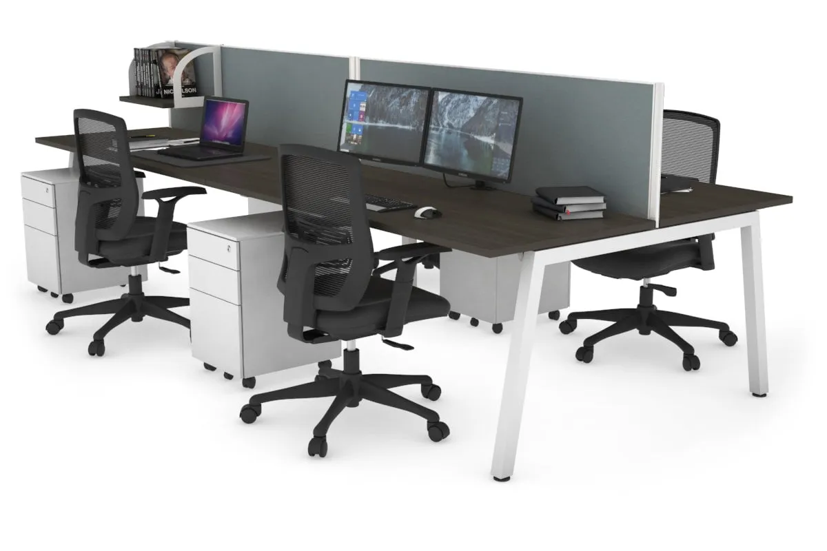 Quadro 4 Person Office Workstation [1200L x 700W]