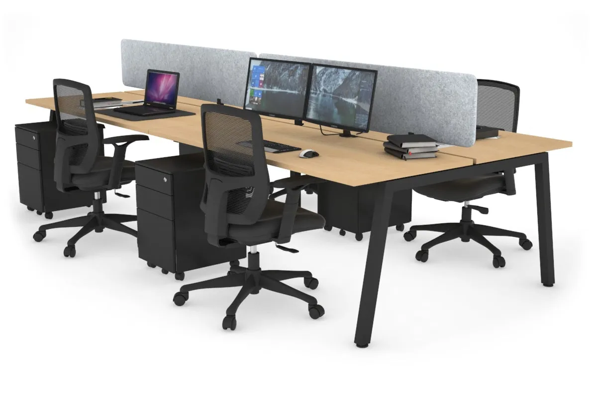 Quadro 4 Person Office Workstation [1200L x 700W]