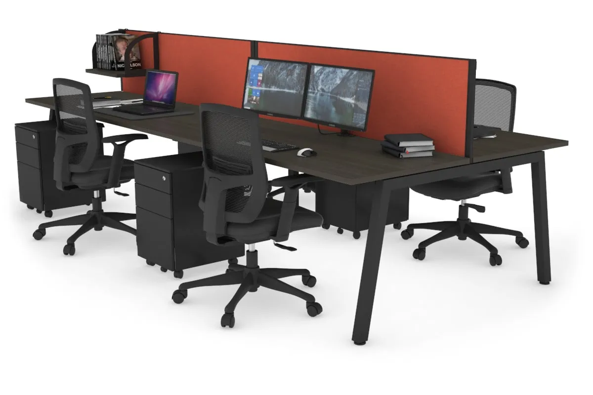 Quadro 4 Person Office Workstation [1200L x 700W]