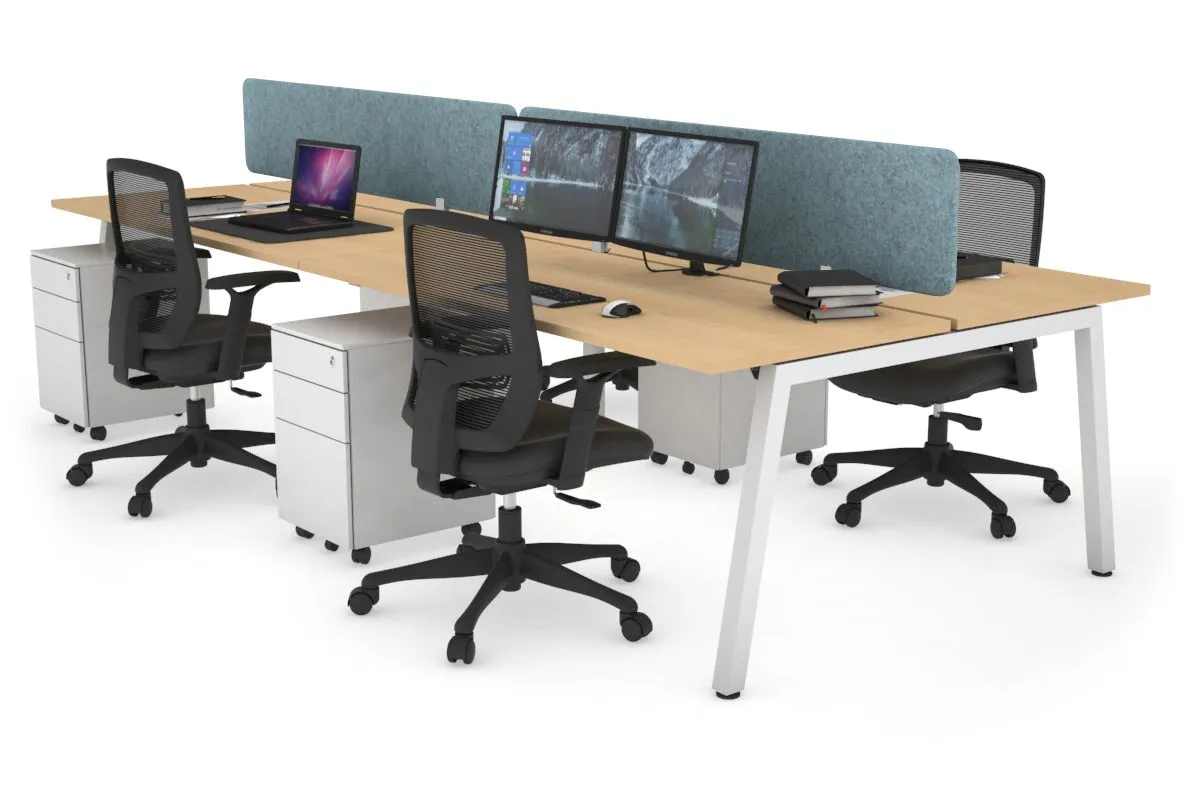 Quadro 4 Person Office Workstation [1200L x 700W]