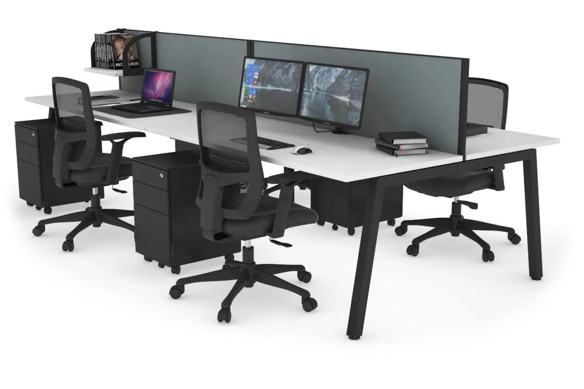 Quadro 4 Person Office Workstation [1200L x 700W]