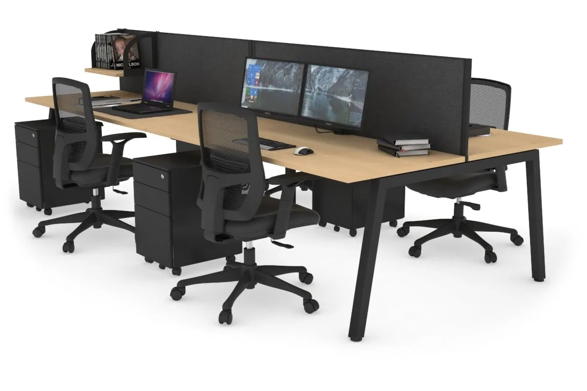 Quadro 4 Person Office Workstation [1200L x 700W]