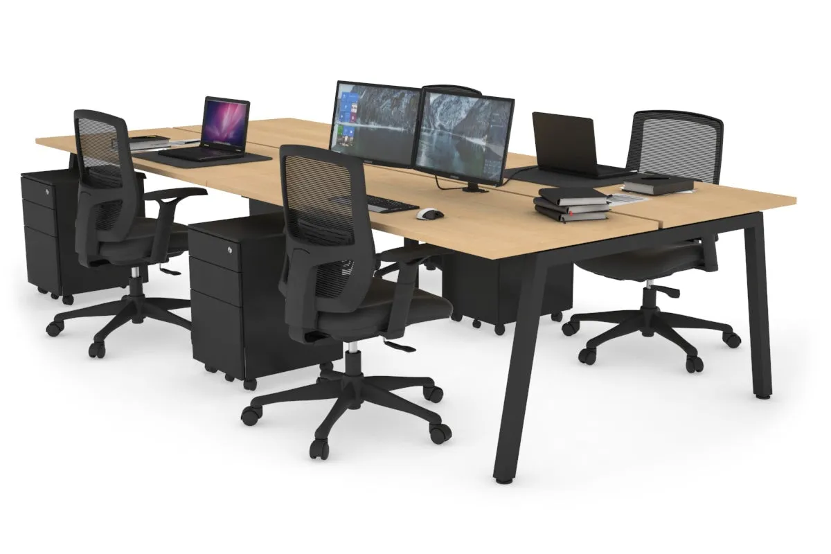 Quadro 4 Person Office Workstation [1200L x 700W]