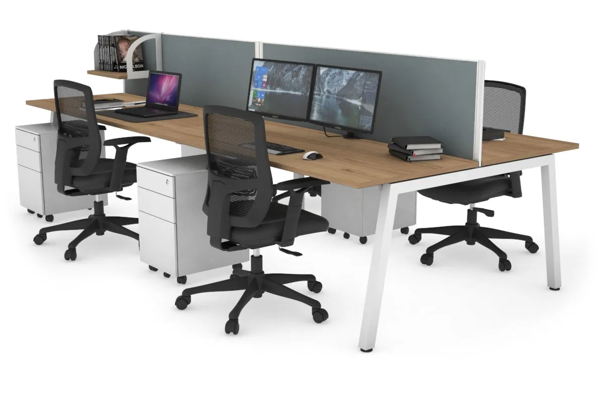 Quadro 4 Person Office Workstation [1200L x 700W]