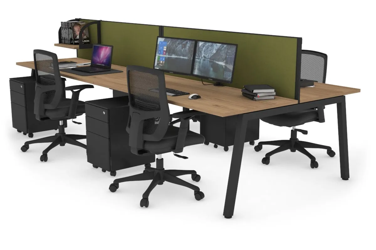 Quadro 4 Person Office Workstation [1200L x 700W]