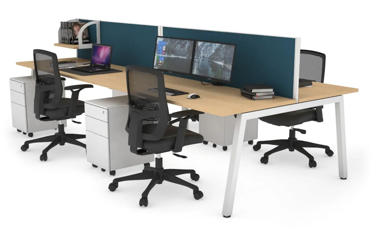 Quadro 4 Person Office Workstation [1200L x 700W]