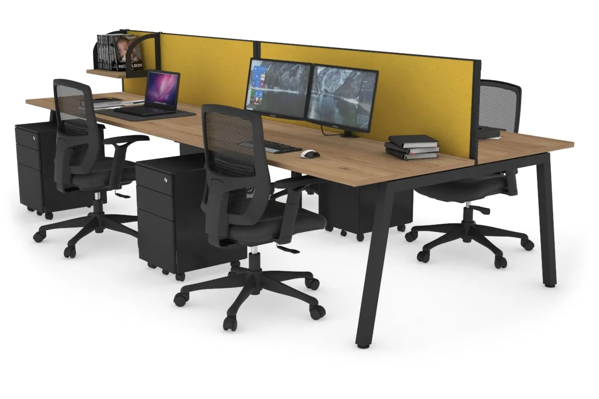 Quadro 4 Person Office Workstation [1200L x 700W]