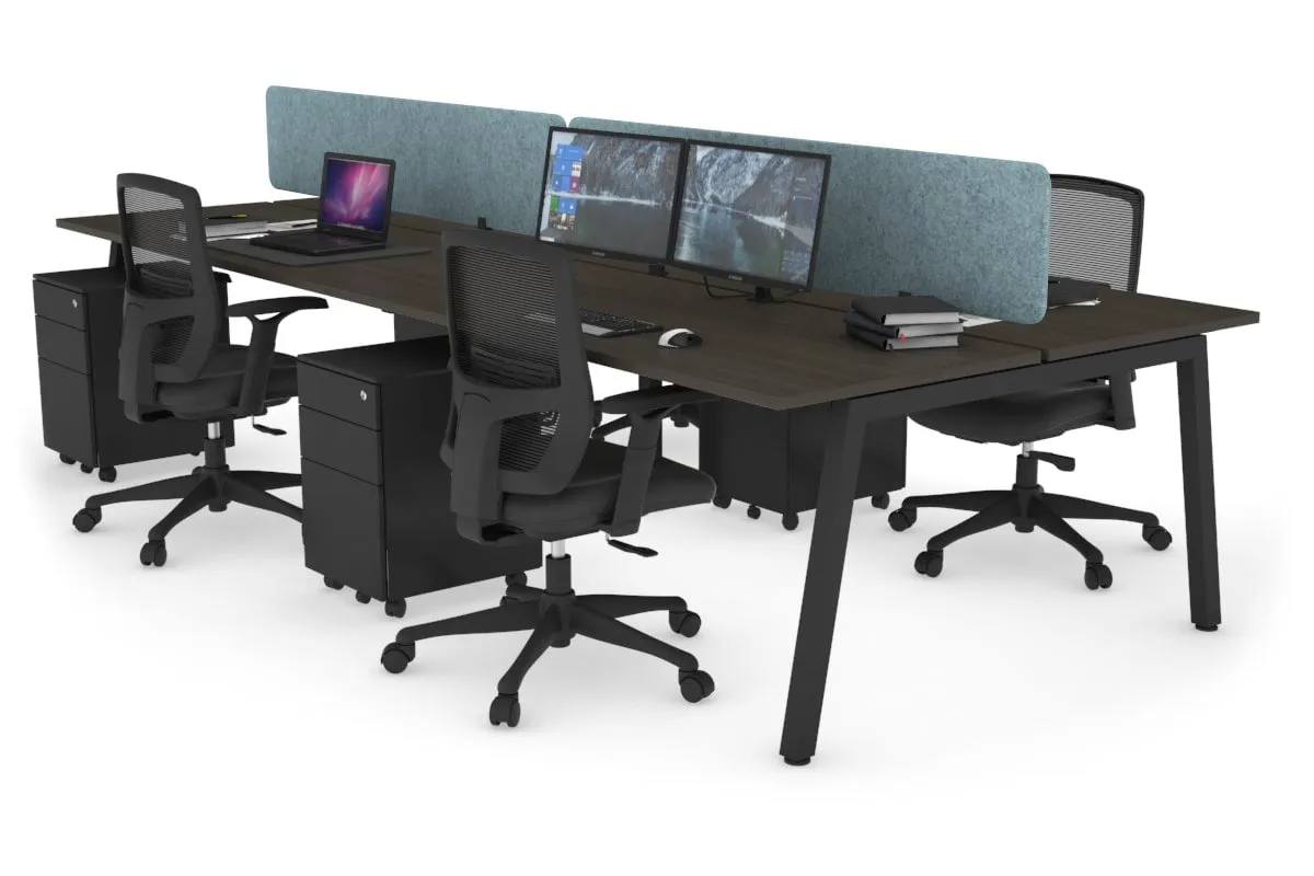 Quadro 4 Person Office Workstation [1200L x 700W]