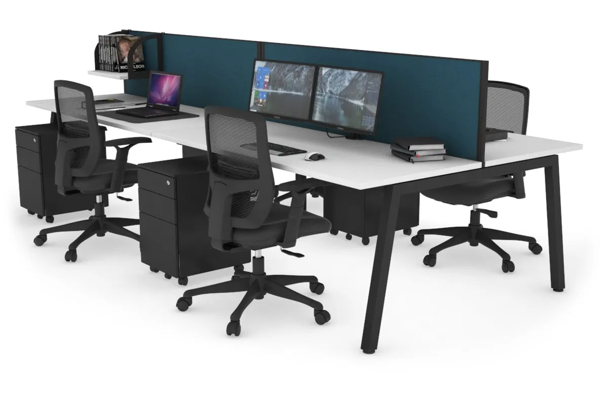 Quadro 4 Person Office Workstation [1200L x 700W]