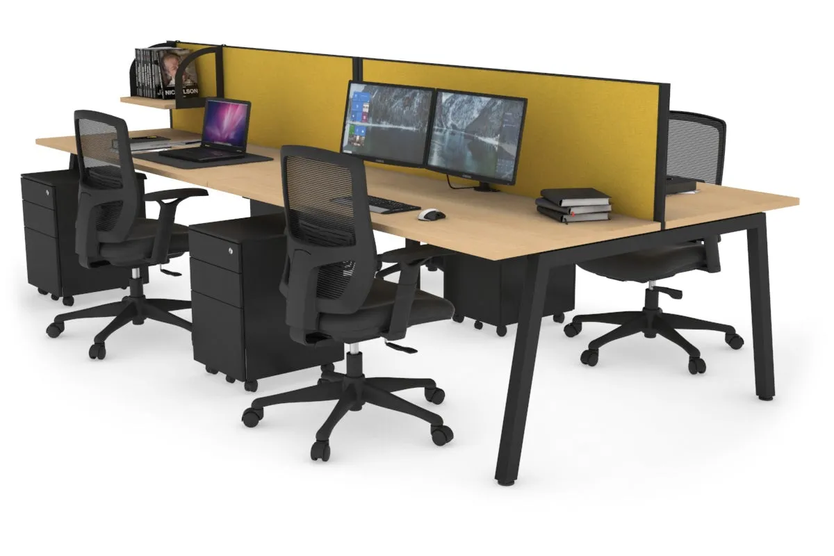 Quadro 4 Person Office Workstation [1200L x 700W]