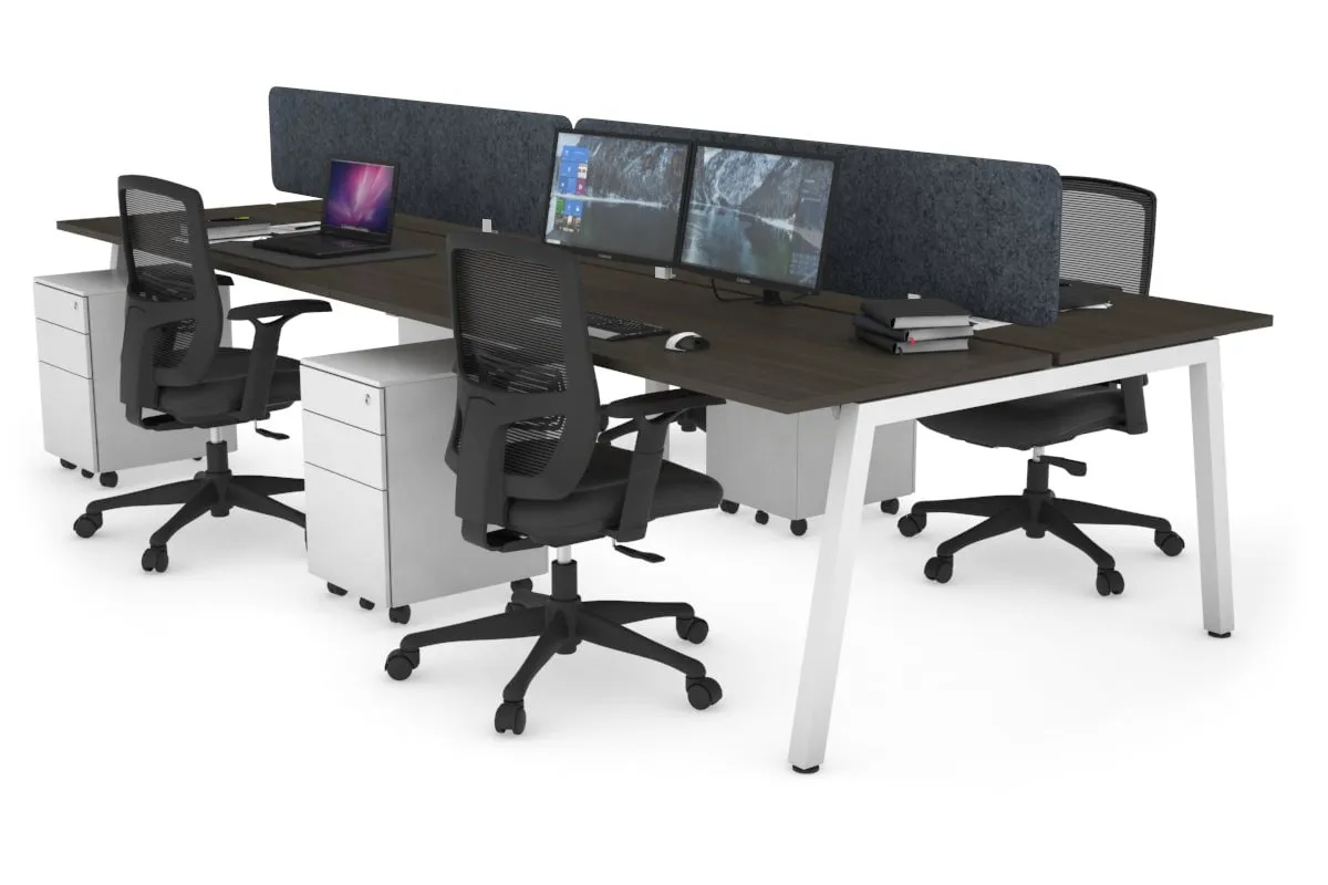 Quadro 4 Person Office Workstation [1200L x 700W]