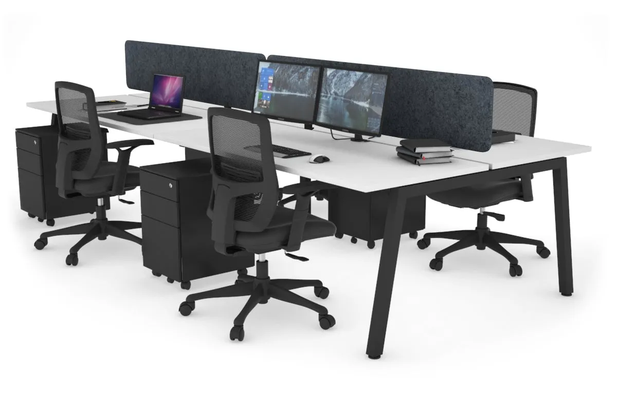 Quadro 4 Person Office Workstation [1200L x 700W]