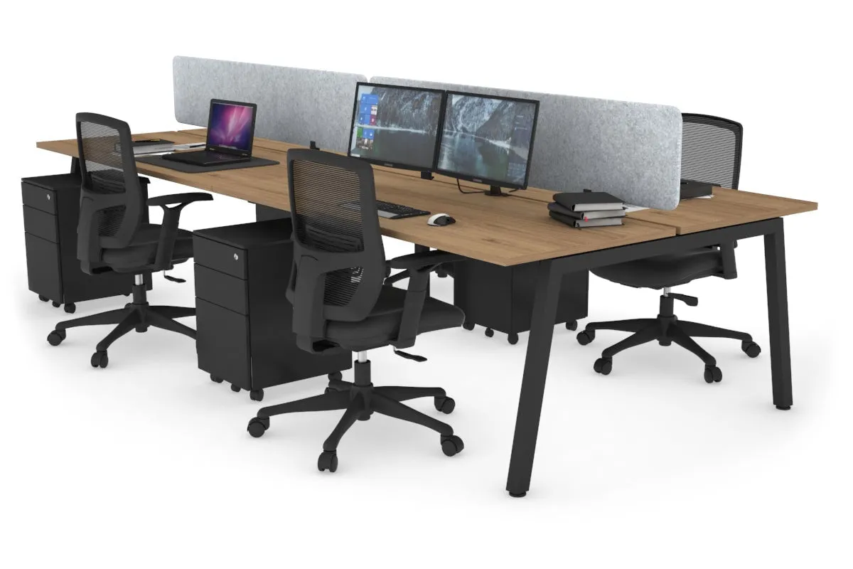 Quadro 4 Person Office Workstation [1200L x 700W]