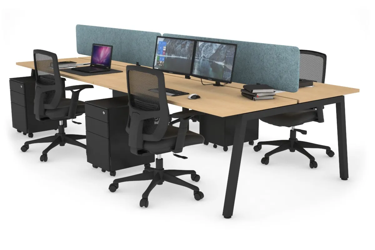 Quadro 4 Person Office Workstation [1200L x 700W]