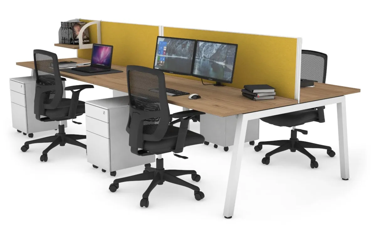 Quadro 4 Person Office Workstation [1200L x 700W]