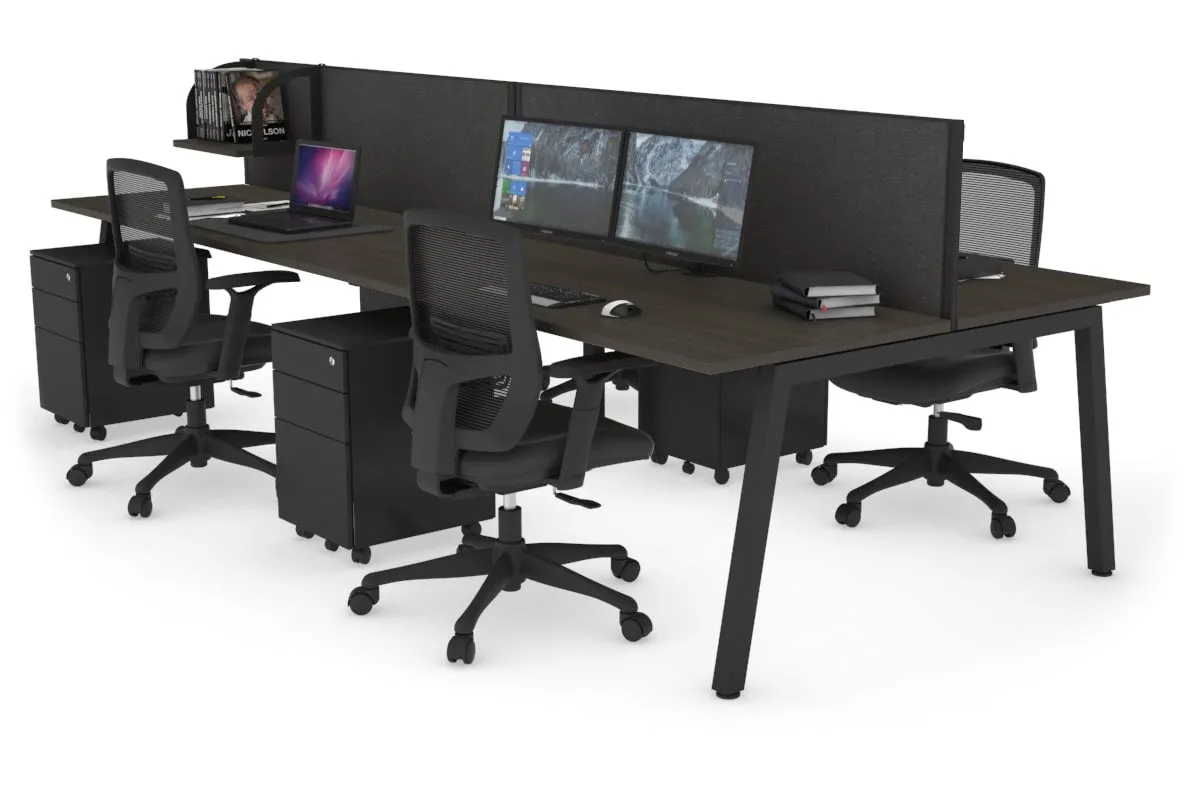 Quadro 4 Person Office Workstation [1200L x 700W]