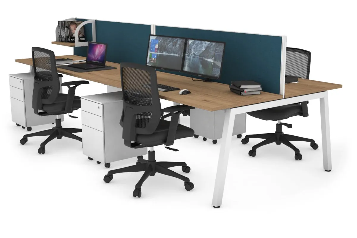 Quadro 4 Person Office Workstation [1200L x 700W]